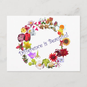 Postal La diferencia es bella
