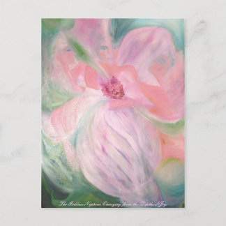 Postal La diosa Neptuno que emerge de las profundidades