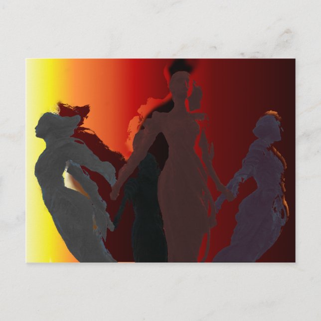 Postal La diosa triple (Anverso)