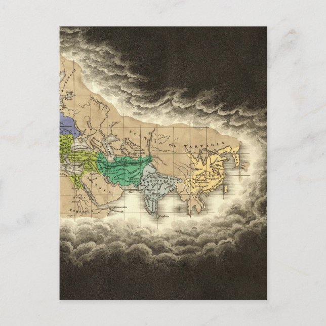 Postal La División del Imperio Romano 395 AD (Anverso)