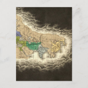 Postal La División del Imperio Romano 395 AD