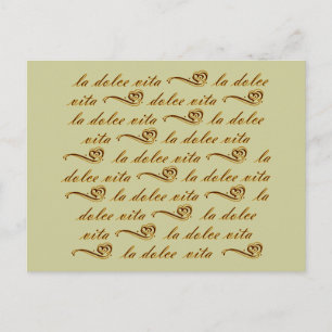 Postal La dolce vita