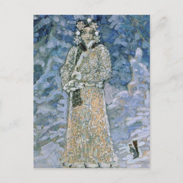 Postal La doncella de nieve, un sketch de la ópera (Anverso)