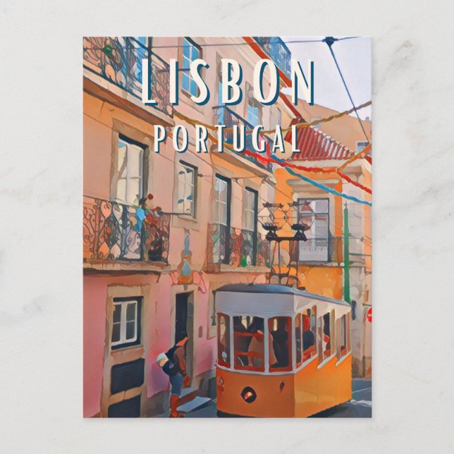 Postal La douceur de Lisbonne (Anverso)