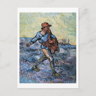 Postal La ducha (después de Millet), Bella Artes Van Gogh