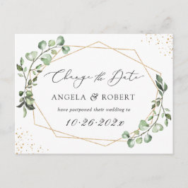 Postal La ecología Eucalyptus Geométrica cambia la fecha