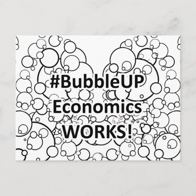 Postal La economía de Bubble Up funciona (Anverso)