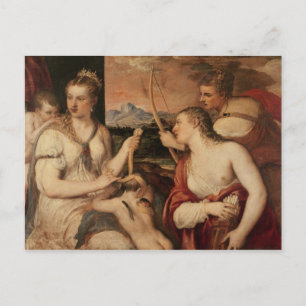 Postal La educación del cupido, c.1565