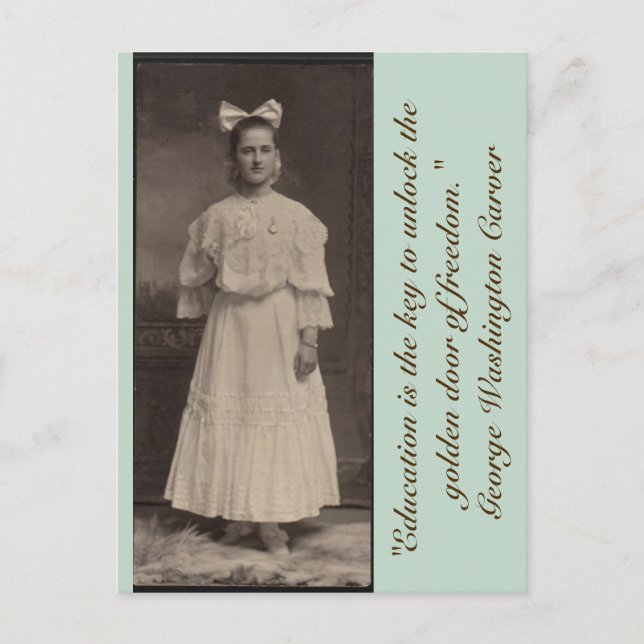 Postal La educación es la clave para abrir la puerta de o (Anverso)