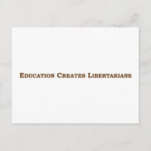 Postal La educación te hace liberal