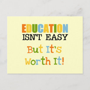 Postal La educación vale la pena