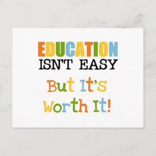 Postal La educación vale la pena