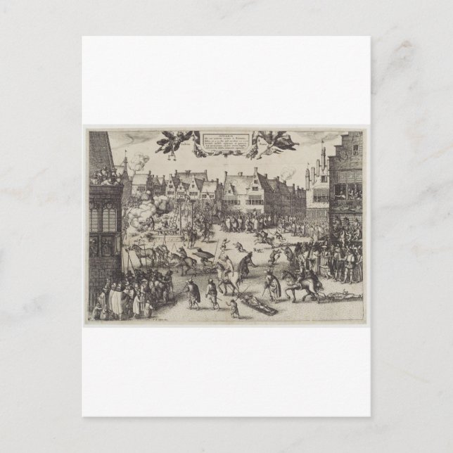 Postal La ejecución de Guy Fawkes (Anverso)