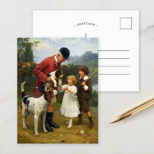 Postal La elección de la camada   Arthur John Elsley