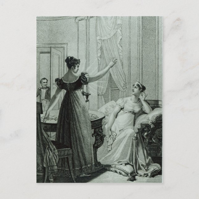 Postal La emperatriz Josefina revela la profecía (Anverso)