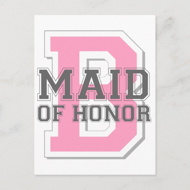 Postal La empleada de honor Cheer (Anverso)