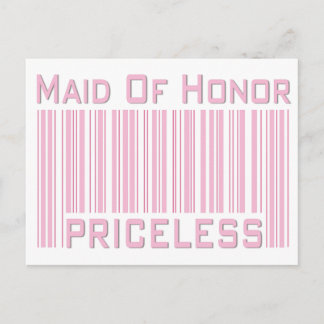 Postal La empleada de honor no tiene precio
