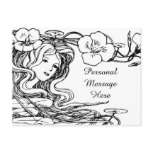 La encantadora dama del ilustracion que flota en e