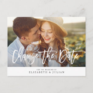 Postal La encantadora foto con letras cambia la fecha