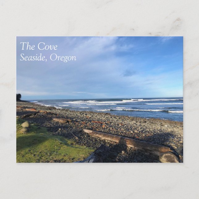 Postal La ensenada en la costa, Oregón (Anverso)