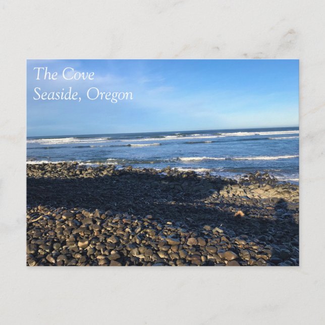 Postal La ensenada en la costa, Oregón (Anverso)
