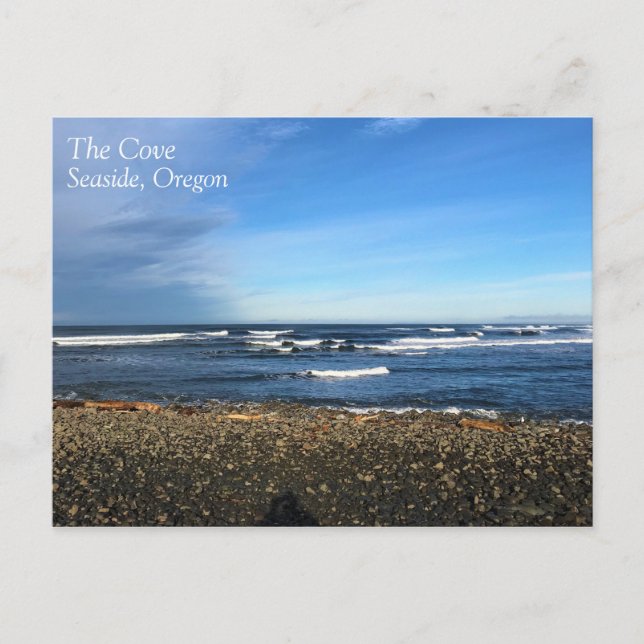 Postal La ensenada en la costa, Oregón (Anverso)