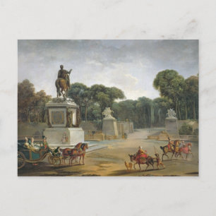 Postal La entrada a las Tullerías desde el lugar