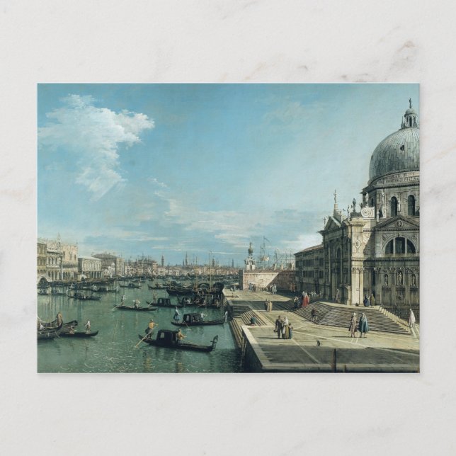 Postal La entrada al Gran Canal (Anverso)