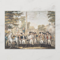 La entrega de los británicos al general Washington