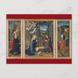 Postal La escena de la Natividad de los hermosos Navidade