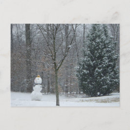 Postal La escena de nieve en invierno de los nevados del 