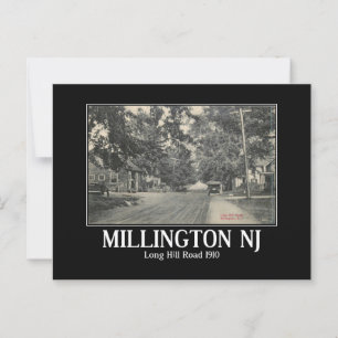 Postal La escena rural de Millington NJ inspirada en la é