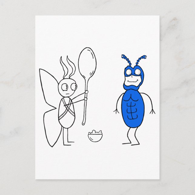 Postal La ESCUELA ES Demasiado grande (Anverso)