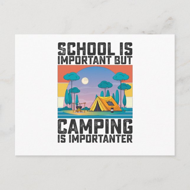 Postal La Escuela Es Importante, Pero Caminar Es Importan (Anverso)