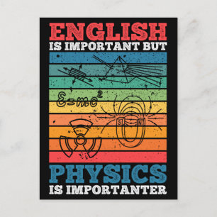 Postal La Escuela Es Importante, Pero La Física Es Import