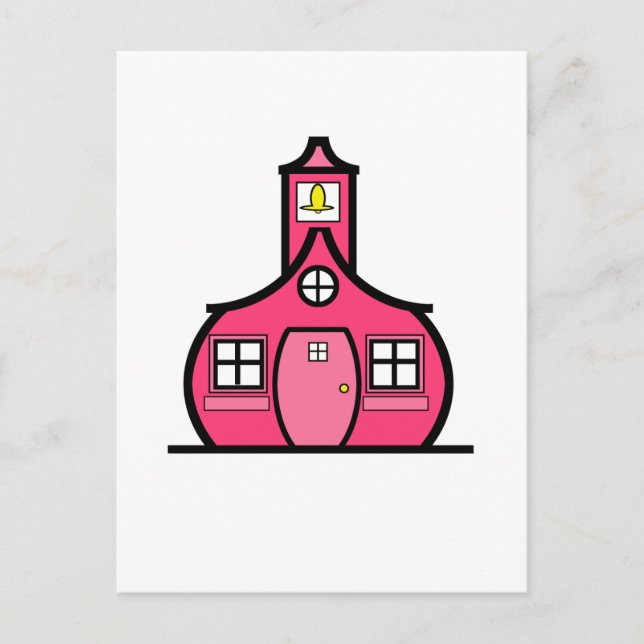 Postal La Escuela Rosa (Anverso)