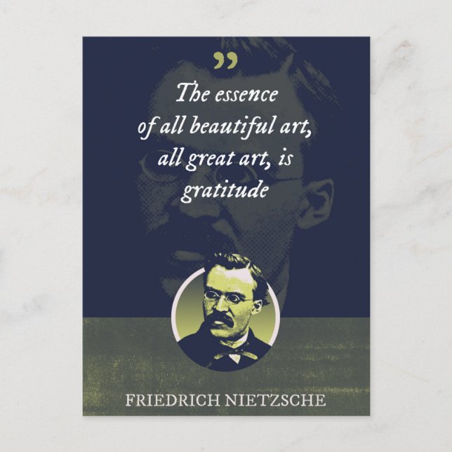 Postal La esencia de todo arte hermoso, todo arte grandio (Anverso)