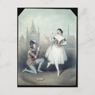 Postal La Esmeralda': Carlotta Grisi y Jules Perrot