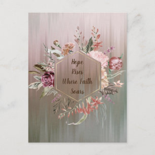 Postal La esperanza surge cuando la fe se levanta después