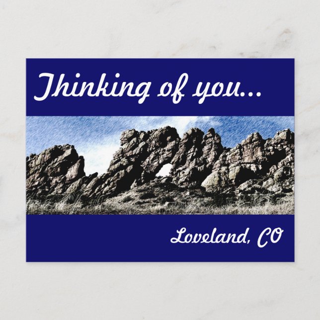 Postal La espina dorsal del diablo en Loveland, CO (Anverso)