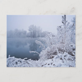 Postal La espléndida escena del lago invernal salva la fe