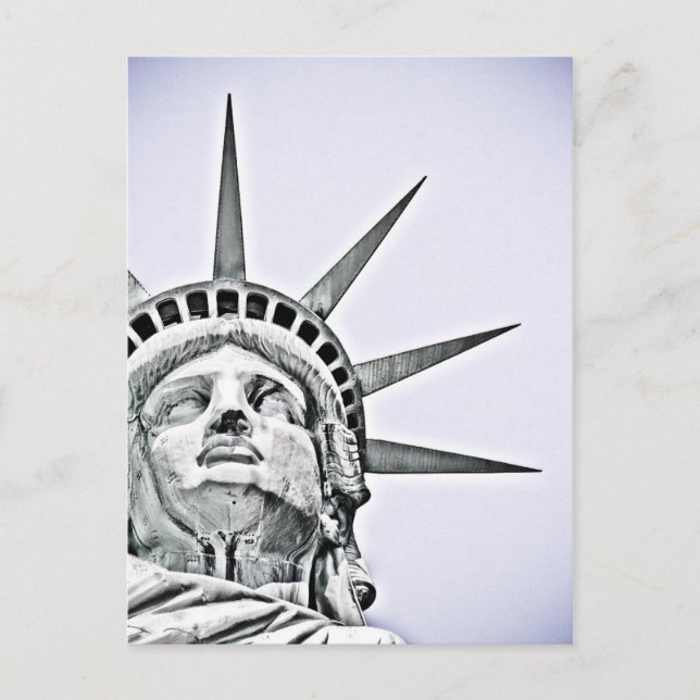 Postal La estatua de la libertad (Anverso)