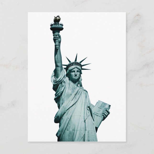 Postal La estatua de la libertad (Anverso)