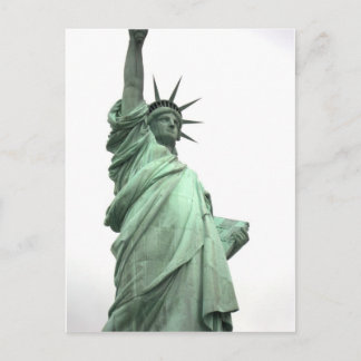 Postal La estatua de la libertad en el puerto de Nueva Yo