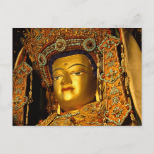 Postal La estatua dorada del Buda Jowo, Templo Jokhang,
