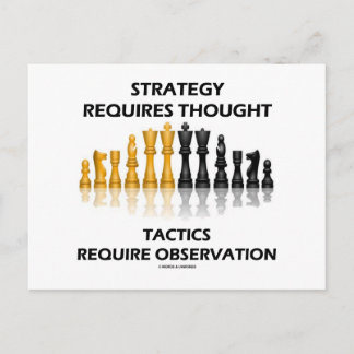 Postal La Estrategia Requiere Observación De Tácticas Pen
