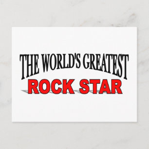 Postal La estrella de rock más grande del mundo