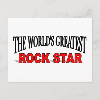 Postal La estrella de rock más grande del mundo