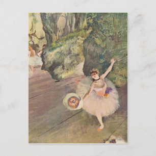 Postal La estrella del ballet de Edgar Degas