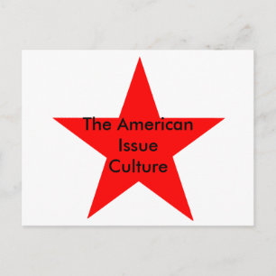 Postal La estrella norteamericana de la cultura de edició